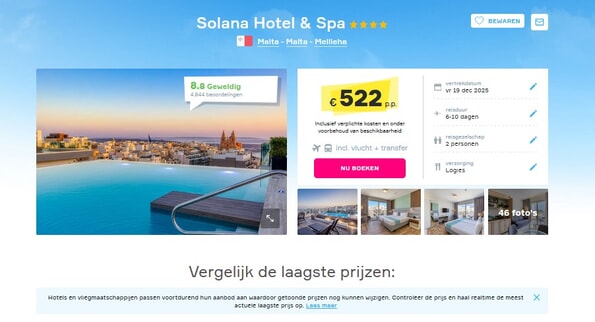 Solana Hotel & Spa: Luxe Vakantiedeal Malta!