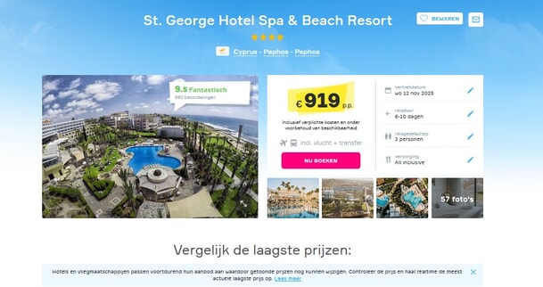 St. George Hotel: Luxe Vakantiedeal Cyprus!