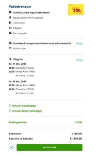 SUNRISE Alora Aqua Park Resort Hurghada luxe familievakantie