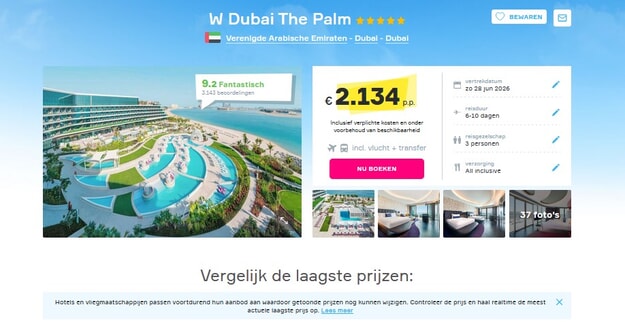 W Dubai The Palm: Luxe Vakantiedeal Dubai