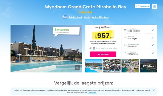 Wyndham Grand Crete Mirabello Bay luxe deal Kreta